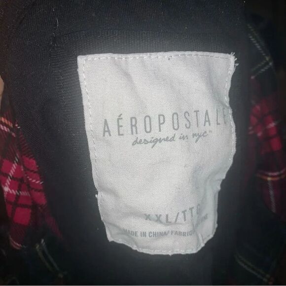 AEROPOSTALE ladies Scotch Plaid Lined Blazer Jacket POCKETS buttons - Picture 4 of 5